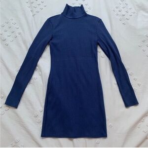 Urban Outfitters Deep Blue Ribbed Dress